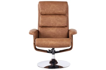 Reclinerfåtölj Legend - Brun/Silver - Möbler - Fåtölj & stolar - Fåtölj - Massagestol & massagefåtölj