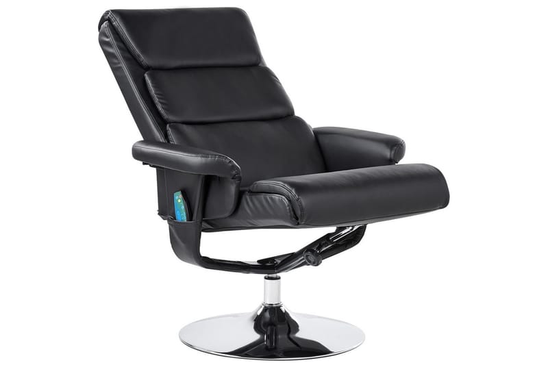 Reclinerfåtölj Legend - Svart, Silver - Möbler - Fåtölj & stolar - Fåtölj - Massagestol & massagefåtölj