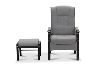 Reclinerfåtölj NO_BRAND Saika Reclinerfåtölj Elektrisk Ljusgrå - Möbler - Fåtölj & stolar - Fåtölj - Biofåtölj & reclinerfåtölj
