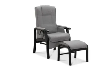 Reclinerfåtölj NO_BRAND Saika Reclinerfåtölj Elektrisk Ljusgrå - Möbler - Fåtölj & stolar - Fåtölj - Biofåtölj & reclinerfåtölj