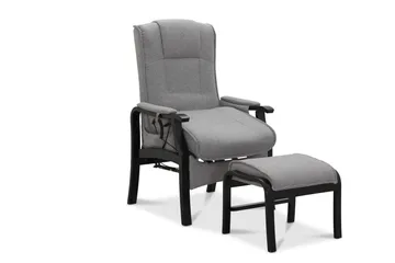 Reclinerfåtölj NO_BRAND Saika Reclinerfåtölj Elektrisk Ljusgrå - Möbler - Fåtölj & stolar - Fåtölj - Biofåtölj & reclinerfåtölj