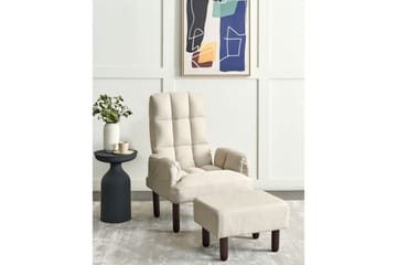 Reclinerfåtölj Oland - Beige, brun - Möbler - Fåtölj & stolar - Fåtölj - Liggfåtölj
