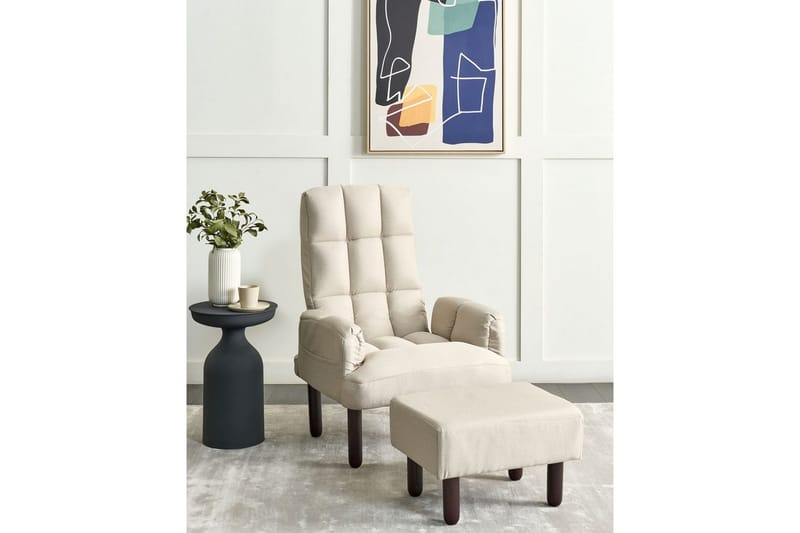 Reclinerfåtölj Oland - Beige, brun - Möbler - Fåtölj & stolar - Fåtölj - Liggfåtölj