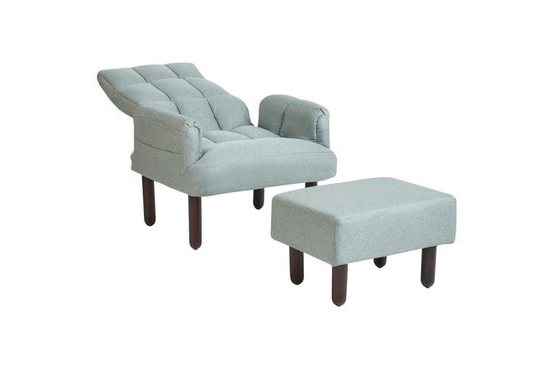 Reclinerfåtölj Oland - Grön, brun, grå - Möbler - Fåtölj & stolar - Fåtölj - Liggfåtölj