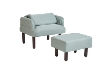 Reclinerfåtölj Oland - Grön, brun, grå - Möbler - Fåtölj & stolar - Fåtölj - Liggfåtölj