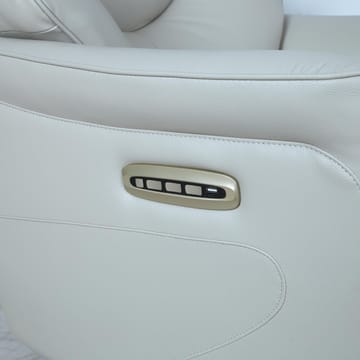 Reclinerfåtölj Rosdal med elektrisk mekanism - beige läder - Möbler - Fåtölj & stolar - Fåtölj - Biofåtölj & reclinerfåtölj