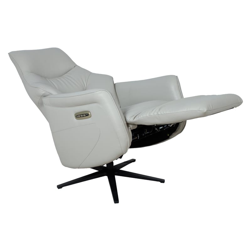 Reclinerfåtölj Rosdal med elektrisk mekanism - beige läder - Möbler - Fåtölj & stolar - Fåtölj - Biofåtölj & reclinerfåtölj