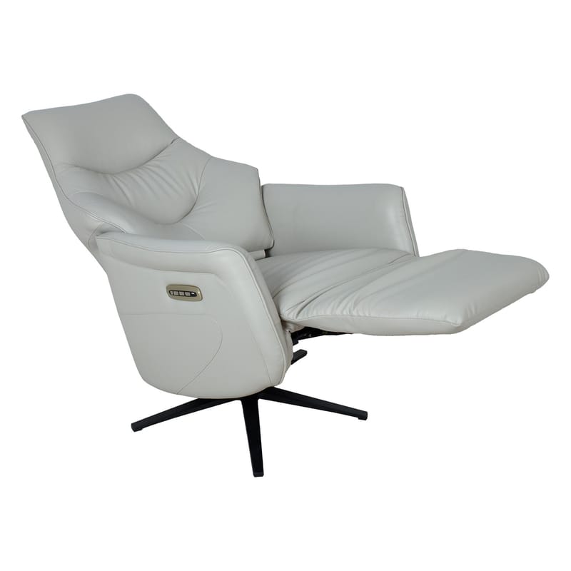 Reclinerfåtölj Rosdal med elektrisk mekanism - beige läder - Möbler - Fåtölj & stolar - Fåtölj - Biofåtölj & reclinerfåtölj