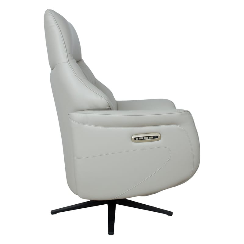 Reclinerfåtölj Rosdal med elektrisk mekanism - beige läder - Möbler - Fåtölj & stolar - Fåtölj - Biofåtölj & reclinerfåtölj