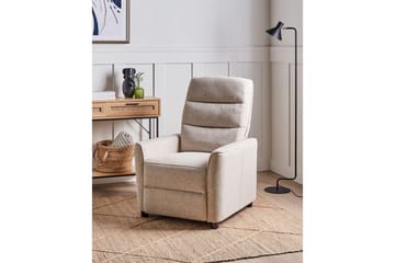 Reclinerfåtölj Sande Beige/svart - Beige/svart - Möbler - Fåtölj & stolar - Fåtölj - Liggfåtölj