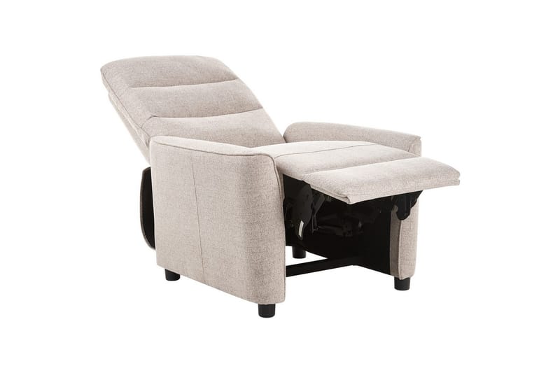 Reclinerfåtölj Sande Beige/svart - Beige/svart - Möbler - Fåtölj & stolar - Fåtölj - Liggfåtölj