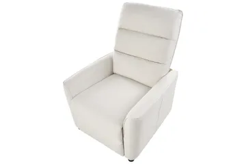 Reclinerfåtölj Sande Vit/Svart - Vit/Svart - Möbler - Fåtölj & stolar - Fåtölj - Biofåtölj & reclinerfåtölj