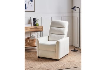 Reclinerfåtölj Sande Vit/Svart - Vit/Svart - Möbler - Fåtölj & stolar - Fåtölj - Liggfåtölj