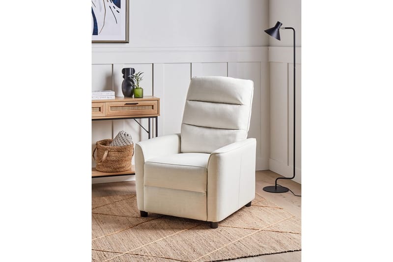 Reclinerfåtölj Sande Vit/Svart - Vit/Svart - Möbler - Fåtölj & stolar - Fåtölj - Liggfåtölj
