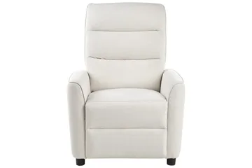 Reclinerfåtölj Sande Vit/Svart - Vit/Svart - Möbler - Fåtölj & stolar - Fåtölj - Biofåtölj & reclinerfåtölj