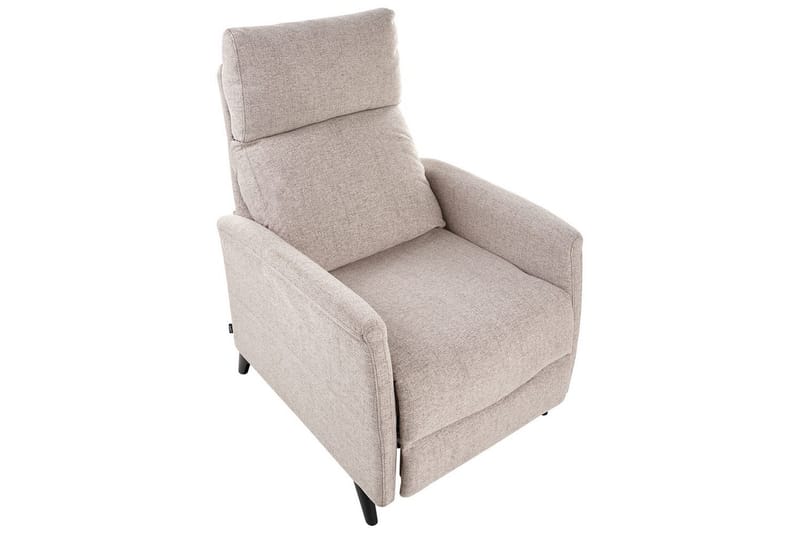 Reclinerfåtölj Selvik Beige/svart - Beige/svart - Möbler - Fåtölj & stolar - Fåtölj - Liggfåtölj