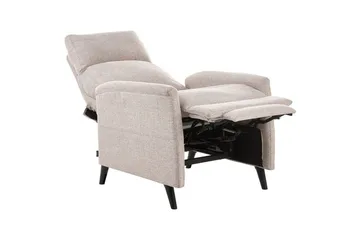 Reclinerfåtölj Selvik Beige/svart - Beige/svart - Möbler - Fåtölj & stolar - Fåtölj - Biofåtölj & reclinerfåtölj