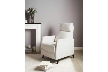 Reclinerfåtölj Selvik Vit/Svart - Vit/Svart - Möbler - Fåtölj & stolar - Fåtölj - Biofåtölj & reclinerfåtölj