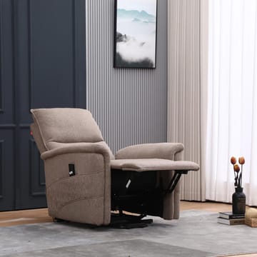 Reclinerfåtölj Ulsten med elektrisk lyftmekanism - Beige - Möbler - Fåtölj & stolar - Fåtölj