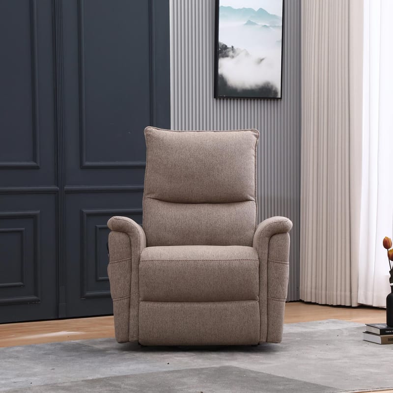Reclinerfåtölj Ulsten med elektrisk lyftmekanism - Beige - Möbler - Fåtölj & stolar - Fåtölj