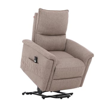 Reclinerfåtölj Ulsten med elektrisk lyftmekanism - Beige - Möbler - Fåtölj & stolar - Fåtölj