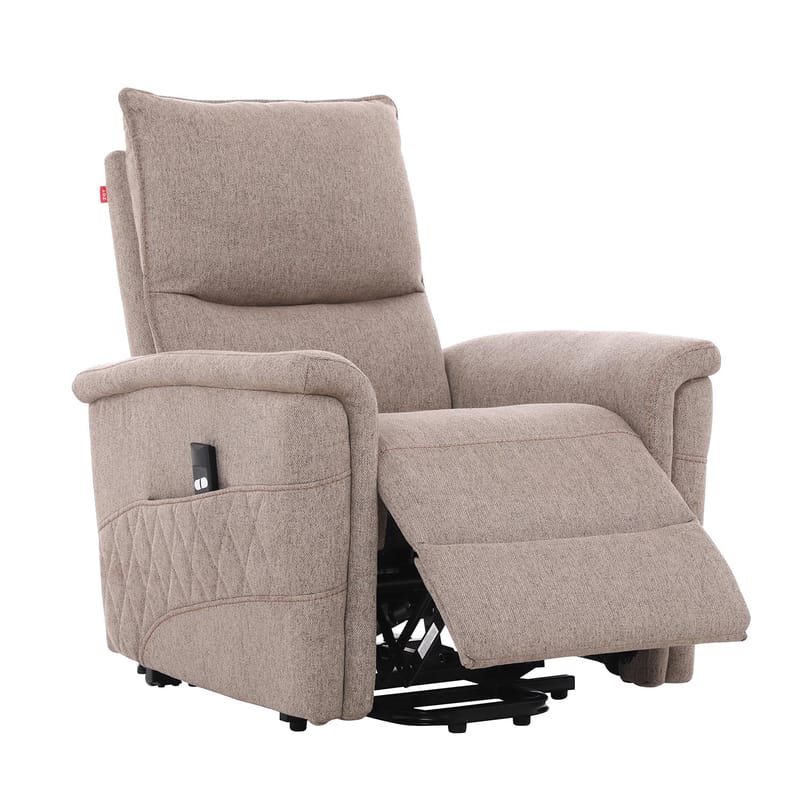 Reclinerfåtölj Ulsten med elektrisk lyftmekanism - Beige - Möbler - Fåtölj & stolar - Fåtölj