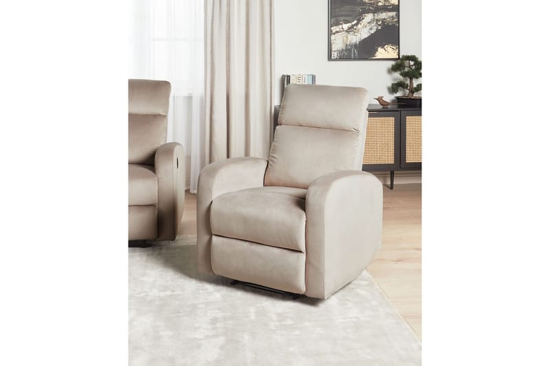 Reclinerfåtölj Verdal Beige - Beige - Möbler - Fåtölj & stolar - Fåtölj - Liggfåtölj
