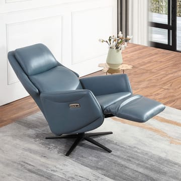 Reclinerfåtölj Wikros med elektrisk mekanism - blå - Möbler - Fåtölj & stolar - Fåtölj - Biofåtölj & reclinerfåtölj