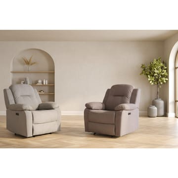 Reclinerfåtölj Ylmark med elektrisk mekanism - taupe - Möbler - Fåtölj & stolar - Fåt ölj - Biofåtölj & reclinerfåtölj
