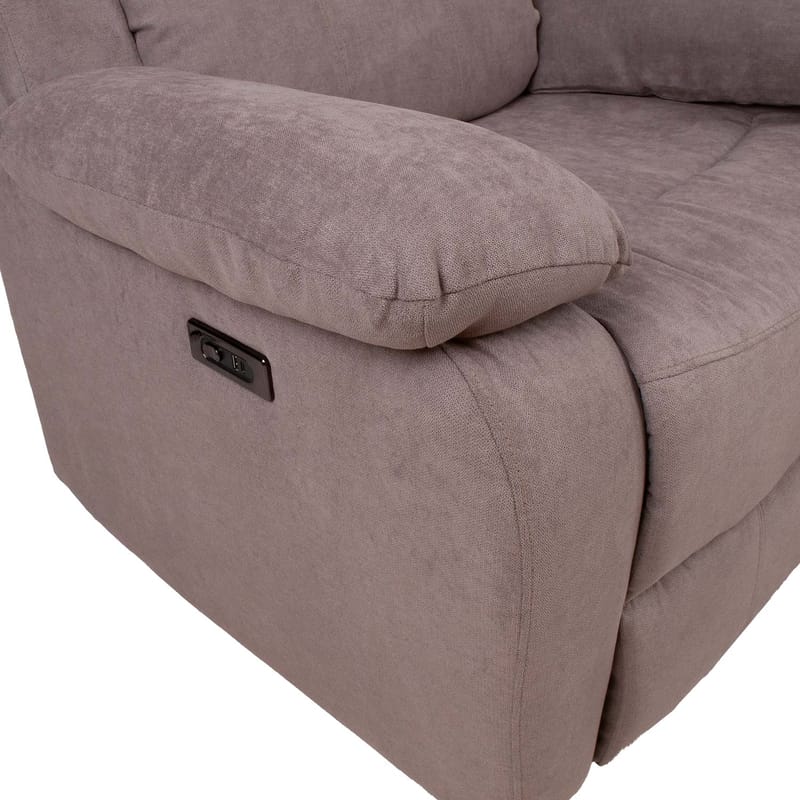 Reclinerfåtölj Ylmark med elektrisk mekanism - taupe - Möbler - Fåtölj & stolar - Fåtölj - Biofåtölj & reclinerfåtölj