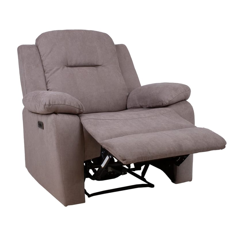 Reclinerfåtölj Ylmark med elektrisk mekanism - taupe - Möbler - Fåtölj & stolar - Fåtölj - Biofåtölj & reclinerfåtölj