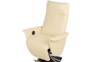 Reclinerfåtölj Prime Beige/Silver - Beige/Silver - Möbler - Fåtölj & stolar - Fåtölj - Biofåtölj & reclinerfåtölj