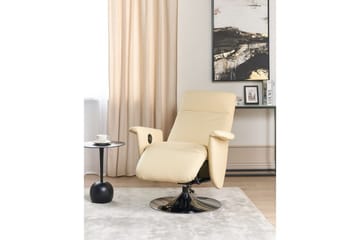 Reclinerfåtölj Prime Beige/Silver - Beige/Silver - Möbler - Fåtölj & stolar - Fåtölj - Liggfåtölj