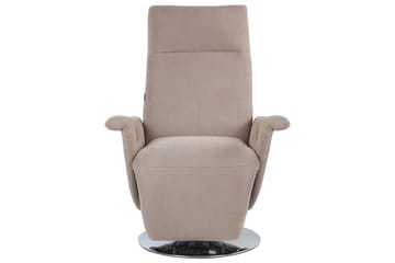 Reclinerfåtölj Prime Taupe/Silver - Taupe/Silver - Möbler - Fåtölj & stolar - Fåtölj - Liggfåtölj