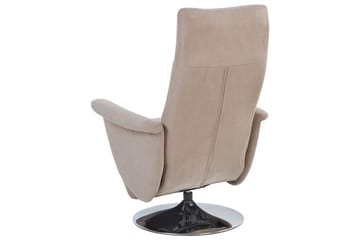 Reclinerfåtölj Prime Taupe/Silver - Taupe/Silver - Möbler - Fåtölj & stolar - Fåtölj - Liggfåtölj