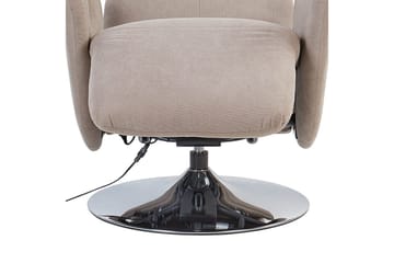 Reclinerfåtölj Prime Taupe/Silver - Taupe/Silver - Möbler - Fåtölj & stolar - Fåtölj - Liggfåtölj