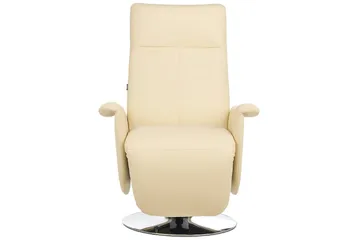 Reclinerfåtölj Prime Beige/Silver - Beige/Silver - Möbler - Fåtölj & stolar - Fåtölj - Biofåtölj & reclinerfåtölj