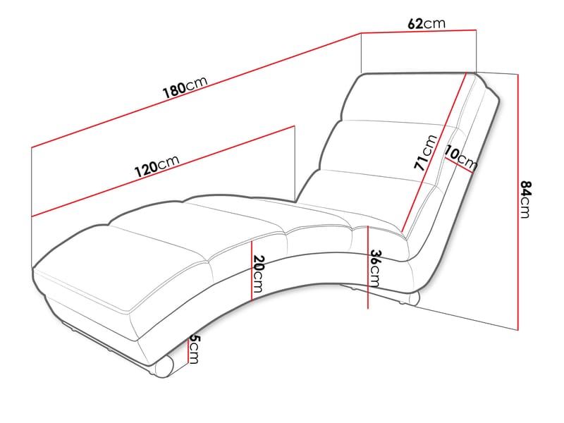 Regalado Liggfåtölj - Grå - Möbler - Fåtölj & stolar - Fåtölj - Liggfåtölj