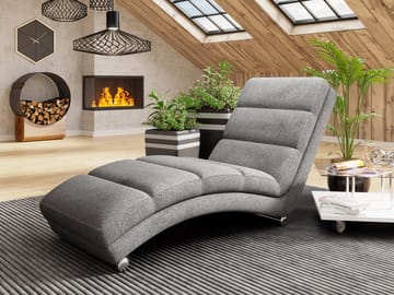 Regalado Liggfåtölj - grå - Möbler - Fåtölj & stolar - Fåtölj - Liggfåtölj