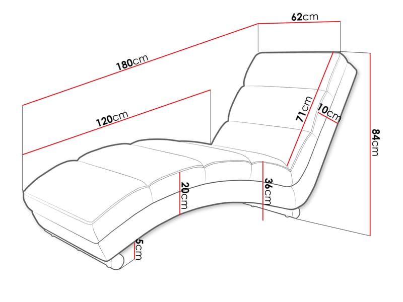 Regalado Liggfåtölj - Grå - Möbler - Fåtölj & stolar - Fåtölj - Liggfåtölj
