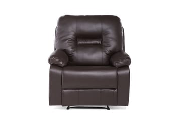 Rovik Oval Reclinerfåtölj i Konstläder - Brun - Möbler - Fåtölj & stolar - Fåtölj