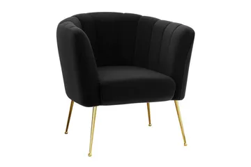 Rushmore Fåtölj Black/Gold - Möbler - Fåtölj & stolar - Fåtölj