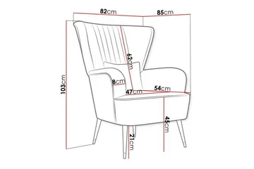 Rushmore Fåtölj Black/Green - Möbler - Fåtölj & stolar - Fåtölj