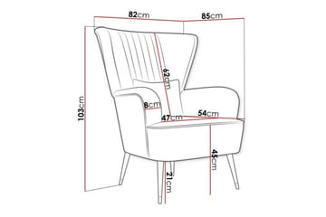 Rushmore Fåtölj Black/Green - Möbler - Fåtölj & stolar - Fåtölj