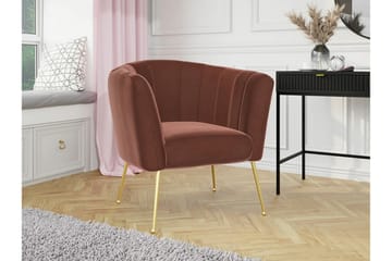 Rushmore Fåtölj Gold/Brown - Möbler - Fåtölj & stolar - Fåtölj