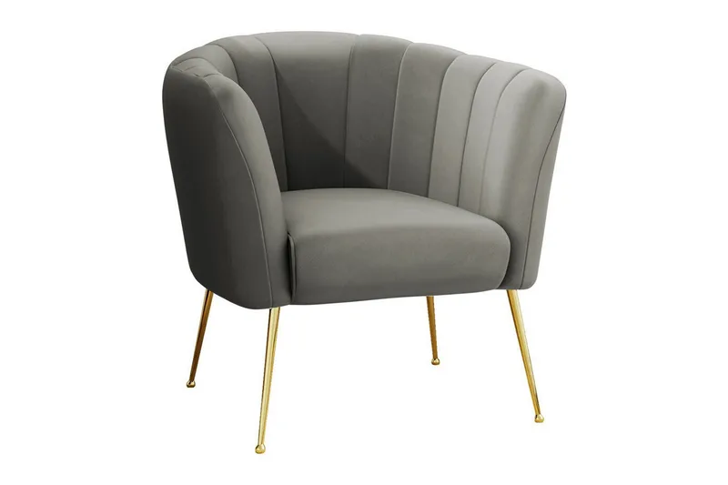 Rushmore Fåtölj Grey/Gold