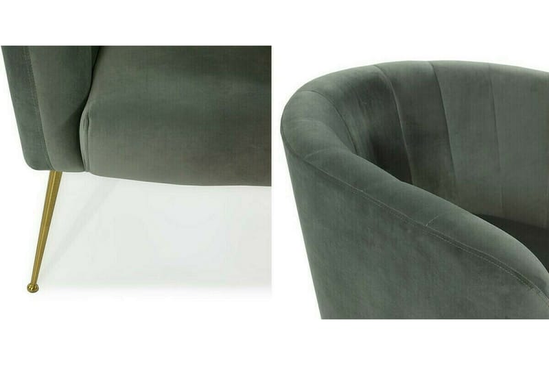 Rushmore Fåtölj Grey/Gold - Möbler - Fåtölj & stolar - Fåtölj