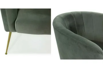 Rushmore Fåtölj Grey/Gold - Möbler - Fåtölj & stolar - Fåtölj