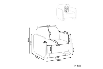 Fåtölj Saland - Vit - Möbler - Fåtölj & stolar - Fåtölj