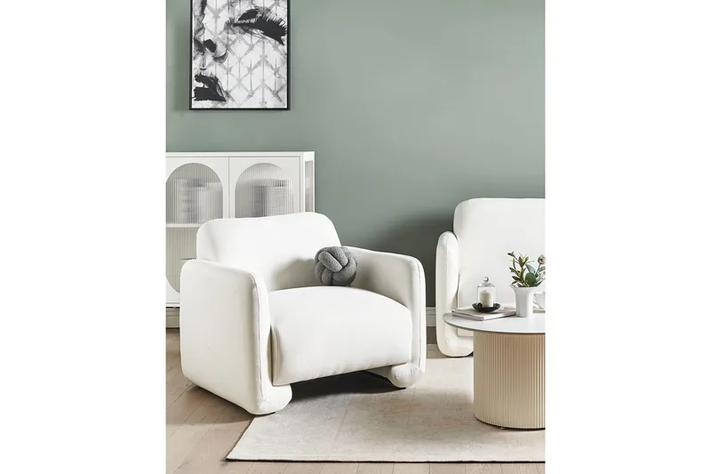 Fåtölj Saland - Vit - Möbler - Fåtölj & stolar - Fåtölj